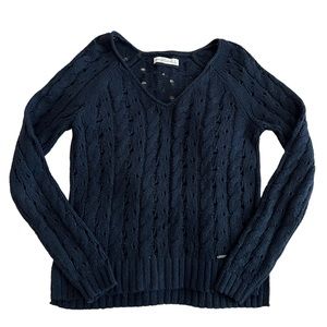 Abercrombie blue knit sweater